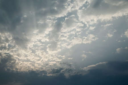 Clouds in the blue skyの写真素材