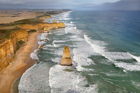 Coastal landscape of Port Campbell National Parkの写真素材