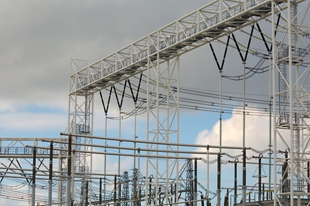 Electric line switching and transformer staion