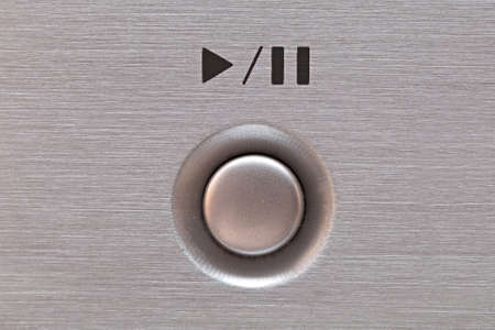 Play and Pause button of a CD playerの写真素材