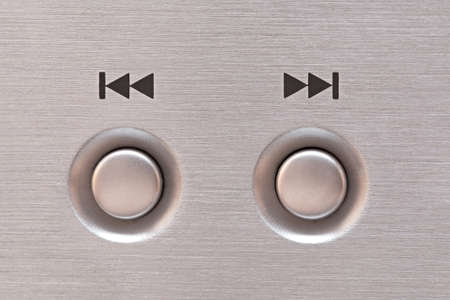 Next and previous button of a CD playerの写真素材