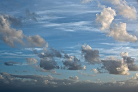 Clouds in the blue sky