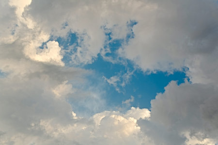 Clouds in the blue sky