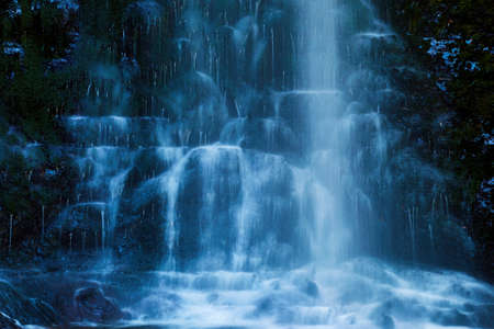 Waterfall in the forestの写真素材