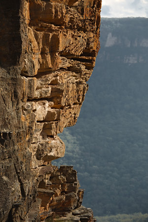 Rugged cliff wall