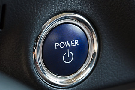 Power button of a car