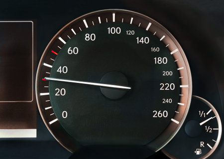 Speedometer of a car