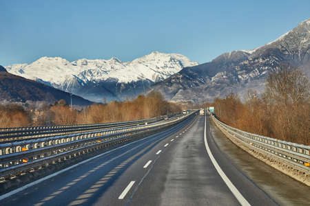 Highway in Italyの写真素材