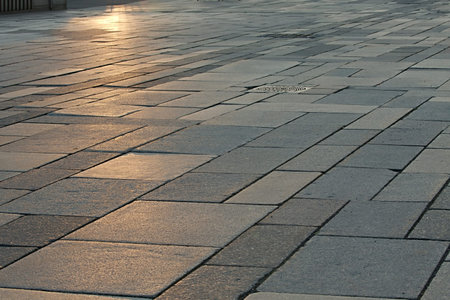Stone Pavement Patternの写真素材