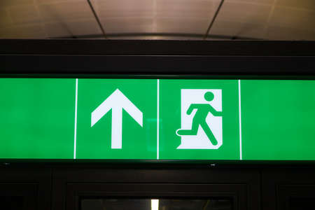 Emergency Exit Signの写真素材