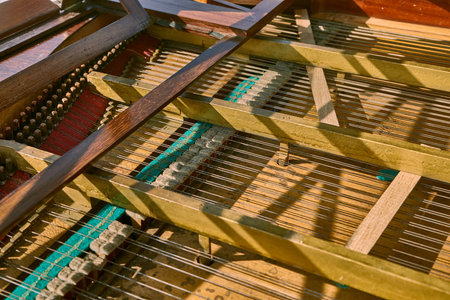 Old Piano Interior Parts