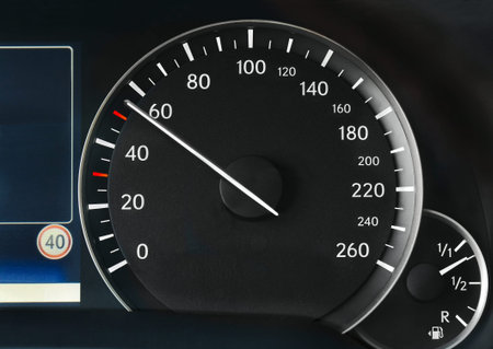 Speedometer of a car