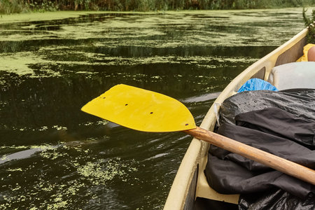 Canoing on a river