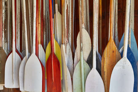 Paddles In Storageの写真素材
