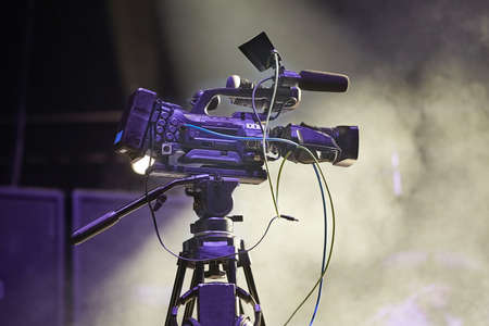 Cameraman at a concertの写真素材