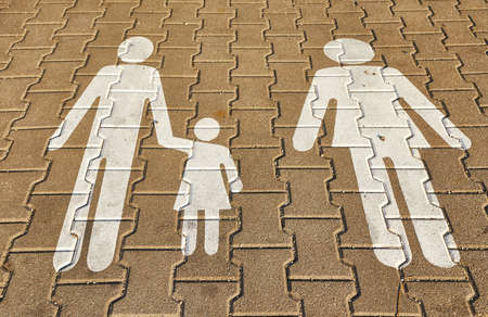 Carpark fmaily spotの写真素材