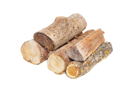 Log wood pile