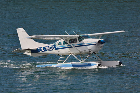 Floatplane on water