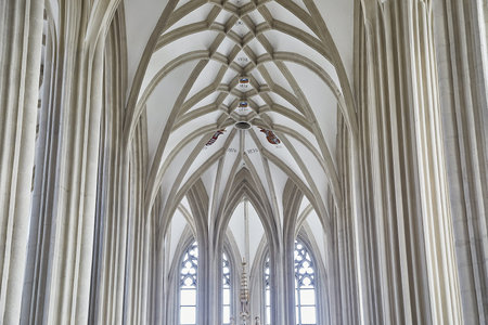 Cathedral interior bright daylight