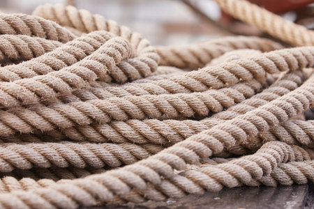 Rope in a pile
