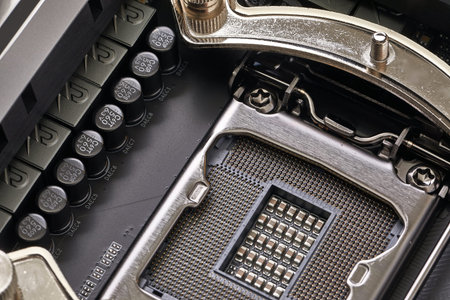Motherboard detail of a computer