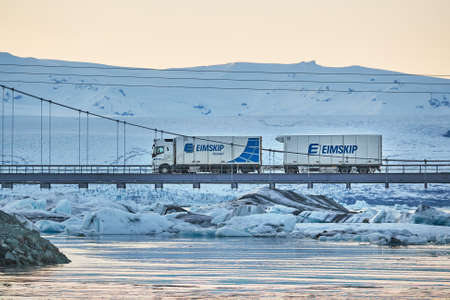 Icelandic cargo truckのeditorial素材