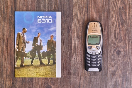 Old Nokia mobile phoneのeditorial素材