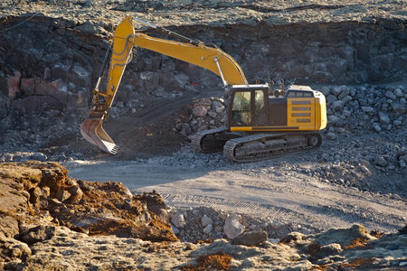 Construction site machinery