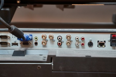 TV input output interfaceの写真素材