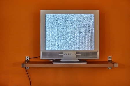 TV no signalの写真素材