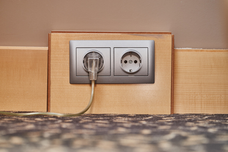 Electric Socket Closeupの写真素材