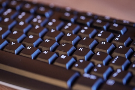 Black Keyboard Detailの写真素材
