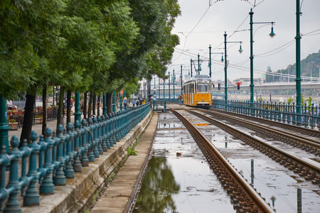 Tram line 2 in Budapest