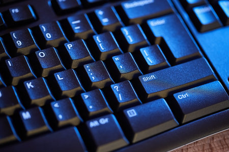 Black Keyboard Detail