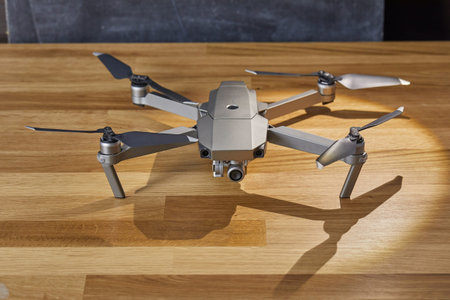 Drone camera closeup