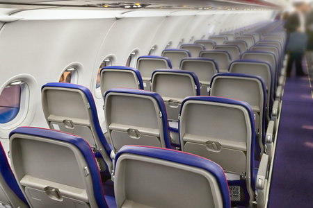 Plane cabin interior