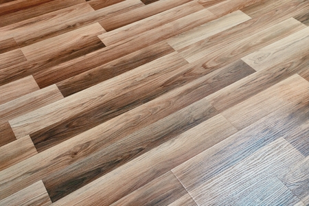 Parquet floor interior of a roomの写真素材