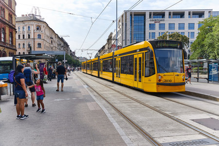 Tram line in Budapest