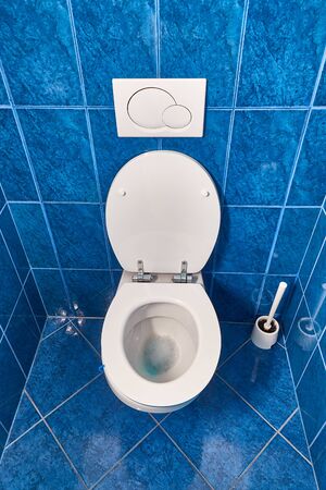 Toilet seat openの写真素材