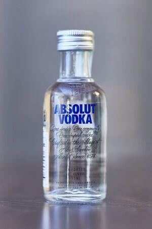 Absolut Vodka small bottleのeditorial素材