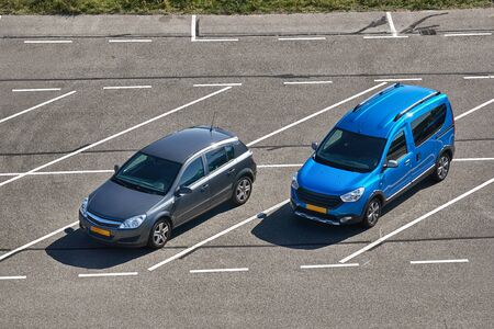 Cars Parking Outoorsの写真素材