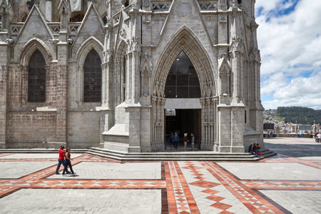 Basilica in the historic center of Quito