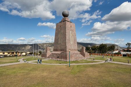 Monument on the Equator Line near Quito, San Antonioのeditorial素材