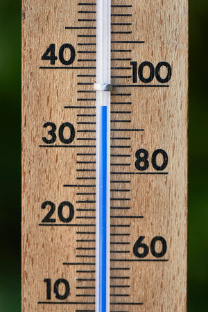 Thermometer in summer