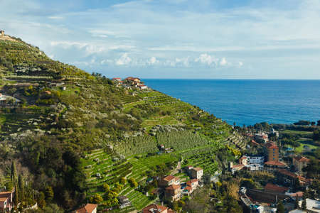 Mediterranean coastal landscapeの写真素材