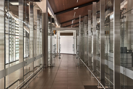 Corridor in a big building