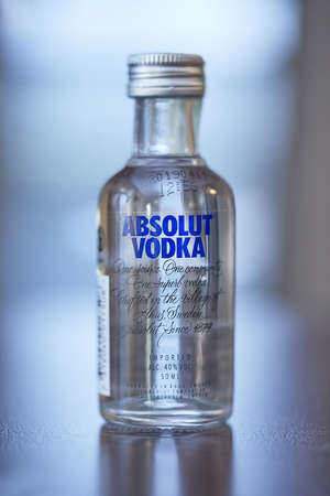 Absolut Vodka small bottleのeditorial素材