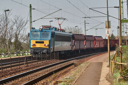 Freight Train Comingの写真素材