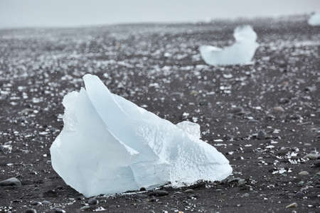 Glacial lake in Icelandの写真素材