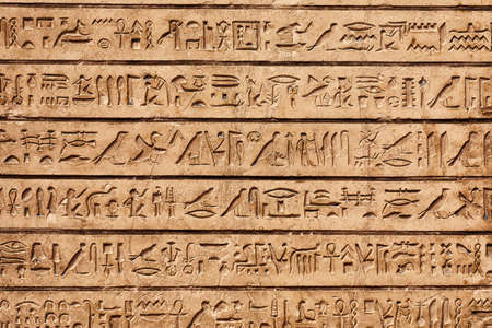 Ancient Hieroglyphic Scriptの写真素材